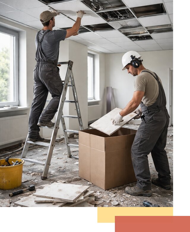 Демонтаж потолочной плитки в Соль-илецке быстро и аккуратно