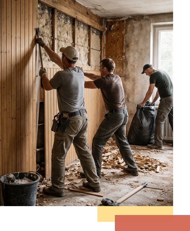 Демонтаж вагонки и вывоз материалов в Соль-илецке