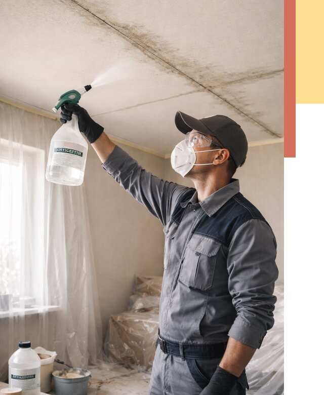 Антисептическая обработка потолка в Соль-илецке от 2605 руб. | ОТДЕЛОЧНИК-Сои