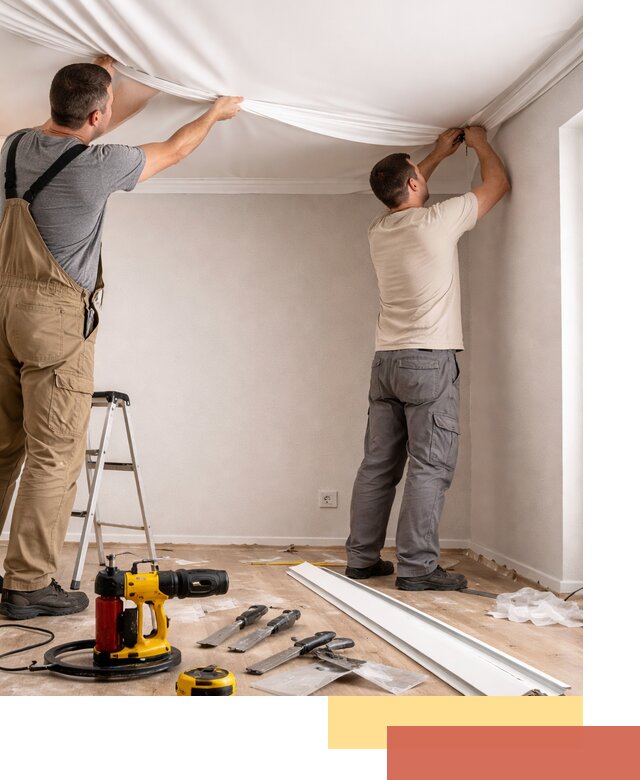 Монтаж ПВХ натяжного потолка в Соль-илецке качественно и быстро