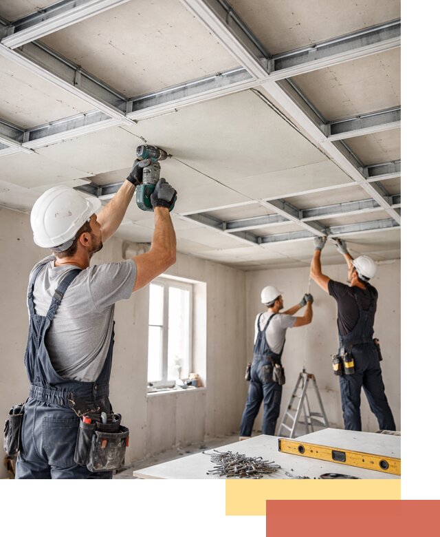 Кессонный потолок из гипсокартона под ключ в Соль-илецке