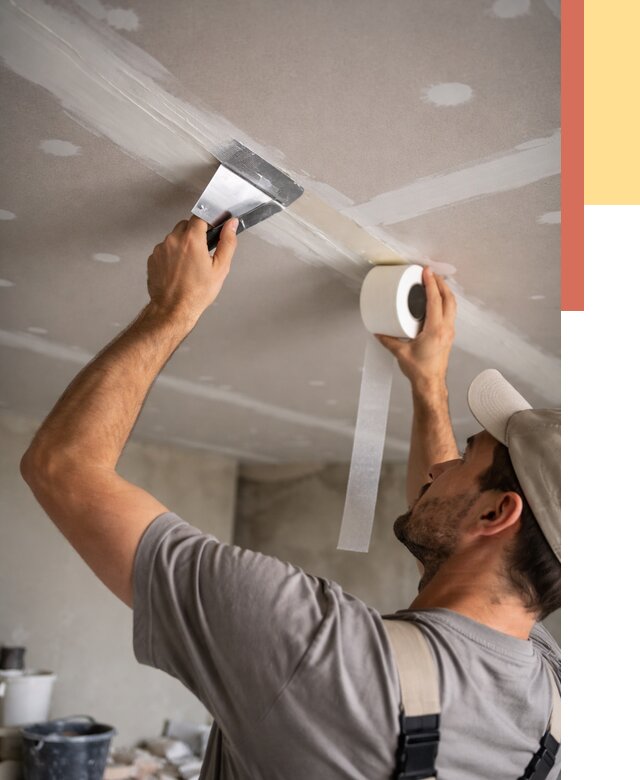 Обработка швов потолка ГКЛ в Соль-илецке от 7814 руб. под ключ | ОТДЕЛОЧНИК-Сои