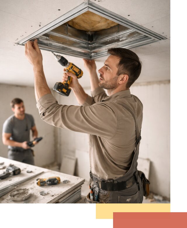 Монтаж люка в потолок из ГКЛ в Соль-илецке