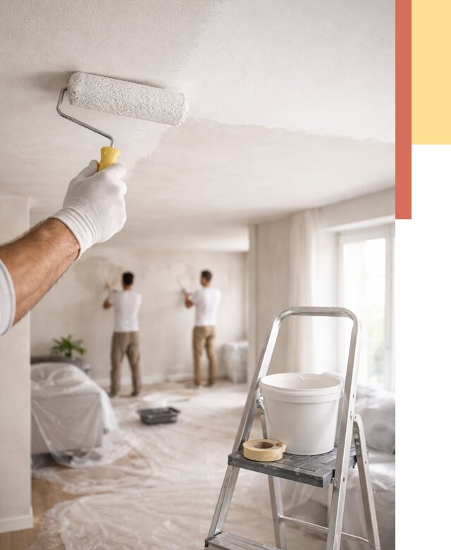 Покраска потолка акриловой краской в Соль-илецке от 2605 руб. | ОТДЕЛОЧНИК-Сои