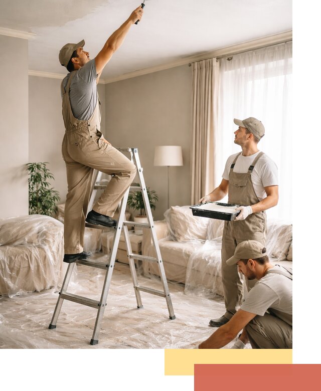 Покраска потолков акриловой краской в Соль-илецке качественно и быстро