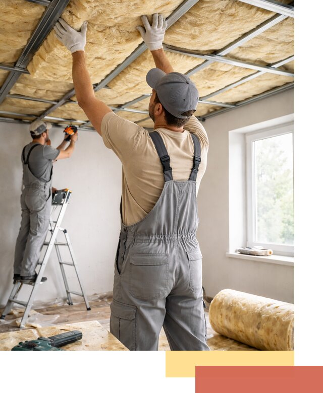 Утепление потолка под ключ в Соль-илецке качественно и быстро