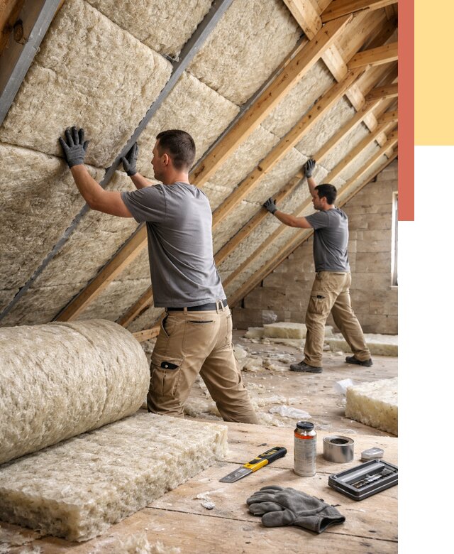 Утепление потолка минватой в Соль-илецке от 1511 руб. — быстро и недорого | ОТДЕЛОЧНИК-Сои