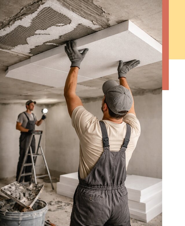 Утепление потолка пенопластом в Соль-илецке от 4688 руб/м2 — недорого и быстро | ОТДЕЛОЧНИК-Сои