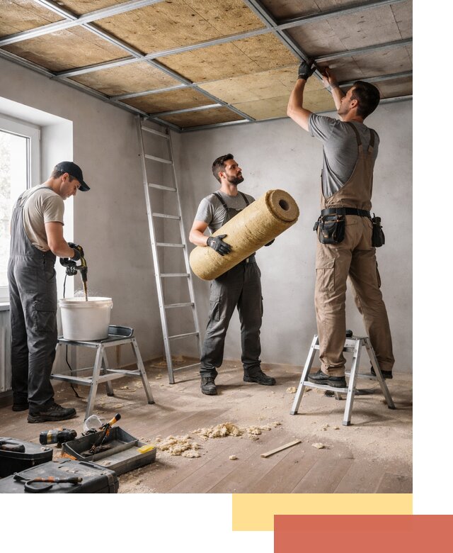 Шумоизоляция потолка в Соль-илецке: профессиональный монтаж и отделка